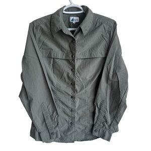 MEC Men’s Nylon Hiking Shirt Sz Small – Lightweight Quick-Dry Outdoor Button Up